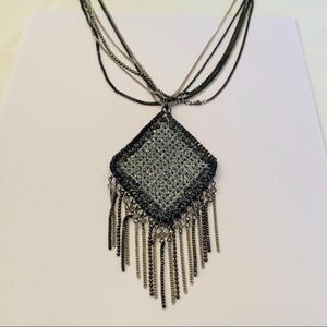 Vera wang large pendant multi strand bold gothic